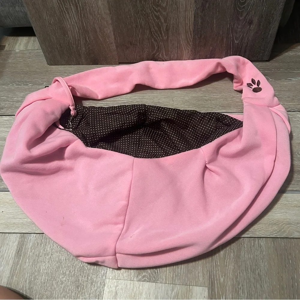 Pink Pet Sling Carrier | Small Dog or Cat | Travel Tote | Soft & Secure